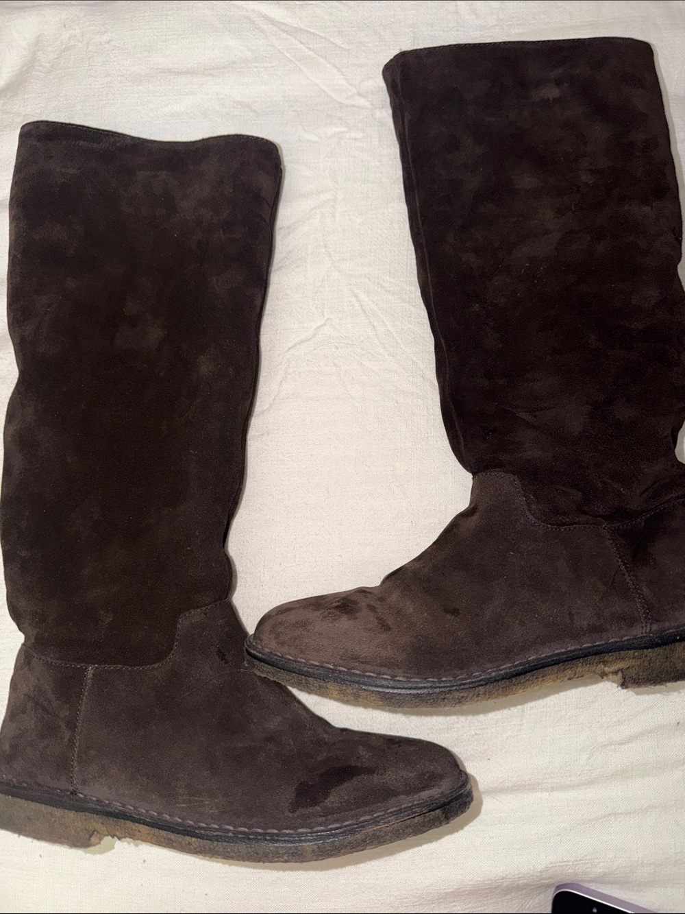 Vince Women's Dark Brown Suede Mid-Calf Boots